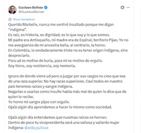 “Malp… Care Muisca”:Insultos, confusión y debate racial: choque entre Marbelle y Gustavo Bolívar enciende redes 2 gnf 1