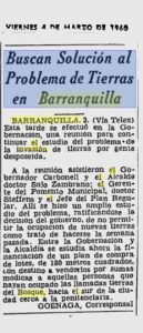 Crónica histórica · Génesis del barrio El Bosque · Barranquilla, Atlántico 4 vc 55