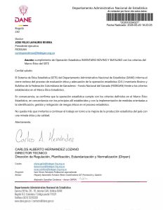 DANE certifica cierre exitoso de evaluación ética al sistema de estadísticas ganaderas de FEDEGÁN 3 704019132 1177071204525272 1494507617262424171 n