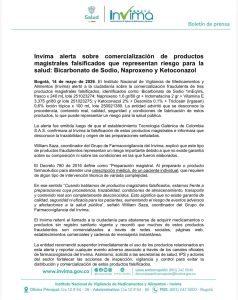 Invima alerta por comercialización de medicamentos presuntamente fraudulentos en Colombia 1 HIXqgxEXsAAHAjB