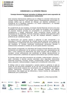 Consejo Gremial defiende reuniones con candidatos presidenciales y aclara que no representan apoyos políticos 1 HJHLiUNXEAAmxSR