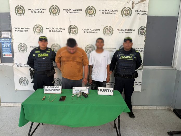 Capturados dos presuntos implicados en hurto cometido en el norte de Barranquilla