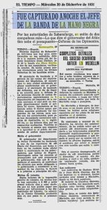 Crónica: El mito de la "Mano Negra" y el espectro de la justicia por propia mano 1 vc 14