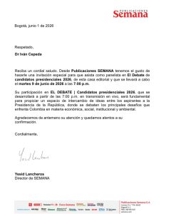 SEMANA invita a debate presidencial entre De La Espriella y Cepeda rumbo a la segunda vuelta 2 HJvE3ocXAAACxIe