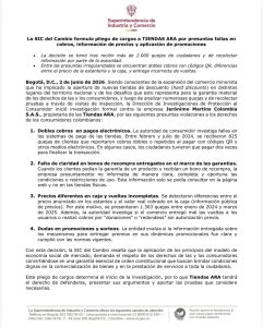 SIC abre investigación contra Tiendas Ara por presuntas irregularidades en cobros, precios y promociones 1 HJzhQtEWEAAu9df