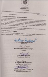 Martha Peralta asume compromisos ante la Corte en investigación por caso UNGRD 2 HLg1FrPWwAA6zwa