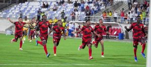 ¡Vergüenza en el Metropolitano! Los 'pelaos' del Barranquilla FC eliminan a Junior de la Copa Colombia 3 Barranquilla F.C. celebra 0