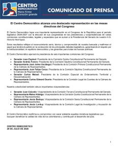 El Centro Democrático se toma las mesas directivas del Congreso: presidirá seis comisiones y la Presidencia del Senado 1 HOb878qXkAA2n8