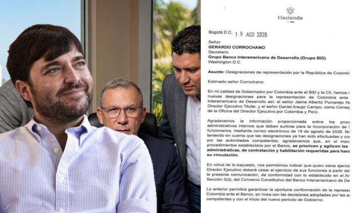 Gobierno mueve sus fichas en el BID y reemplaza al hijo de Roy Barreras por el barranquillero Jaime Pumarejo