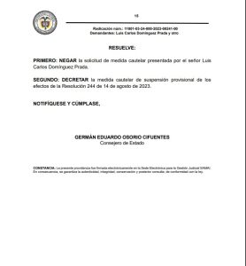 Consejo de Estado suspende el nombramiento de Salvatore Mancuso como gestor de paz del Gobierno Petro 2 HO1MzMQXoAAGd h