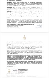 Piden a la DIAN convertir mercancía incautada en ayuda para damnificados del terremoto 2 HPheUgYWwAA5z4C