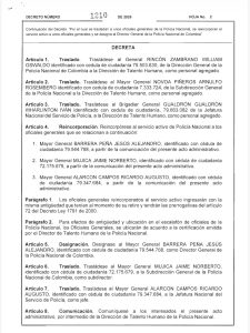 De La Espriella mueve la cúpula de la Policía: reincorpora a tres generales y reubica a William Rincón 2 HPrXpShWoAA YdR
