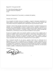 Francisco José Chaux sería el próximo vicecontralor y asumiría un papel clave en el control fiscal 1 HQKbYY5XYAAh3vs