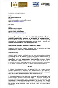 Piden apartar a la ministra de Salud del proceso para definir la UPC de 2027: esta es la razón 1 HQunGhcWYAApF26