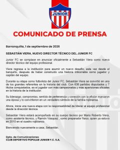 ¡Vuelve el ídolo! Sebastián Viera regresa al Junior para asumir el reto de dirigir al ‘Tiburón’ 1 4aa27cd0 0c53 48af acf4 e5e250c62a40
