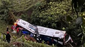 Bus accidentado en Antioquia