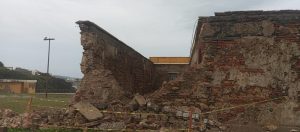 Estructura del Castillo de Salgar colapsada 0
