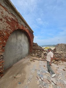 Estructura del Castillo de Salgar colapsada 1