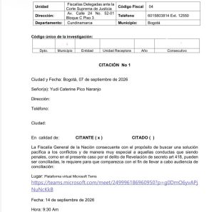 Fiscalía cita a Guillermo Jaramillo a audiencia por caso Kevin Acosta: investigan presunta revelación de información reservada 1 HRs1Tl5XcAEP63e