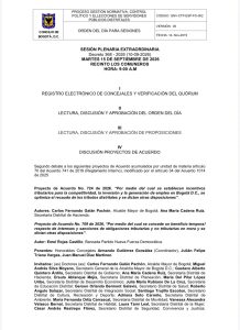 Reforma tributaria de Bogotá llega a segundo debate este martes: Concejo define su futuro 1 HSN27glXEAALMrU