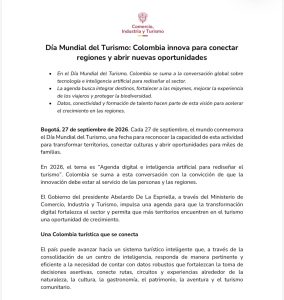 Colombia apuesta por la transformación digital para impulsar el turismo en más territorios 1 HTPBDmcXcAAwqaO