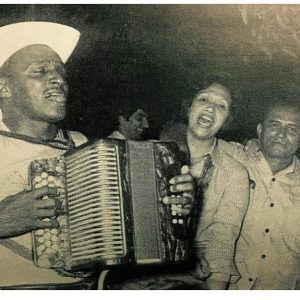 Nafer Duran junto Consuelo Araujo y Andres Becerra en 1976 ano en el que fue coronado como el noveno rey vallenato