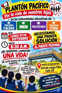 Plantón provoca cierre de la calle 30 a la altura del puente del INEM 11 fd00a1d2 67bf 49cb 84cf 62a450ea7605