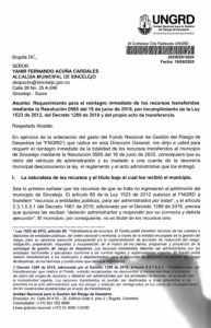 UNGRD exige a Sincelejo devolver recursos y se conoce el trasfondo del choque entre el presidente De la Espriella y el alcalde Yahir Acuña 1 835358353 1105658895548820 2112957254954691395 n