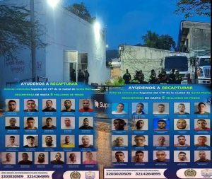 Escándalo en Santa Marta: 41 presos escaparon y anuncian salida del comandante de la Policía 2 844302314 2102968886967912 6970605959438756611 n