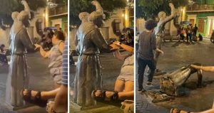 Indignación en Cartagena: mujer habría roto el brazo de una estatua mientras bailaba en Getsemaní 1 86aa4ff2 76c8 4398 8588 fed875f11e85