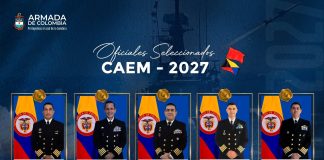 Cinco oficiales de la Armada Nacional fueron seleccionados para el Curso de Altos Estudios Militares 2027