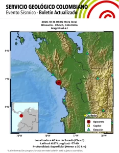 Temblor de magnitud 4,1 sacudió al Chocó este viernes: epicentro fue cerca de Juradó 1 caracoltv.brightspotcdn 2